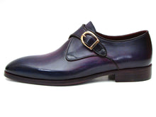 Load image into Gallery viewer, Paul Parkman Single Monkstrap Shoes Purple Leather (ID#DW754T)