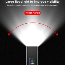 Load image into Gallery viewer, Bicycle Light Rainproof USB Charging LED 1200 Lumens MTB Front Lamp Headlight Aluminum Ultralight Flashlight Bike Light