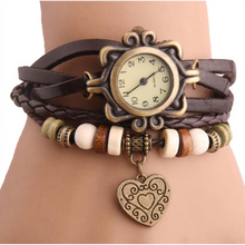 Load image into Gallery viewer, Heart Vintage Wrap Watch (Ships From USA)