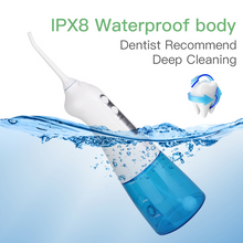 Load image into Gallery viewer, Travel Ipx8 Dental Portable Toothbrush Cordless Oral Irrigator Water Flosser 2 in 1 Teeth Cleaner for Teeth SPA