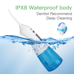Travel Ipx8 Dental Portable Toothbrush Cordless Oral Irrigator Water Flosser 2 in 1 Teeth Cleaner for Teeth SPA