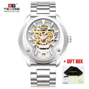 Tevise Mechanical Skull Style Watch For Men