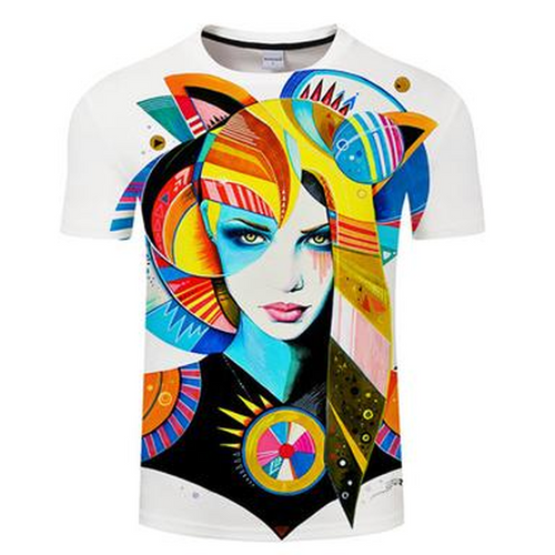 Tribal Geometric Lady 3D T-Shirt