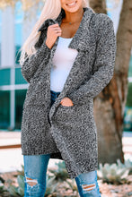 Load image into Gallery viewer, Heathered Open Front Longline Cardigan with Pockets