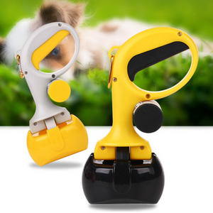 Portable Shit Pickup Remover Pooper Bags 1 Set Pet Products 2 In 1 Pet Pooper Scooper Outdoor Waste Cleaning Poop Pick Up Holder