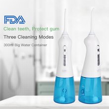 Load image into Gallery viewer, Travel Ipx8 Dental Portable Toothbrush Cordless Oral Irrigator Water Flosser 2 in 1 Teeth Cleaner for Teeth SPA