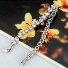 Load image into Gallery viewer, Diamond Eternity Tennis Bracelet (Ships From USA)