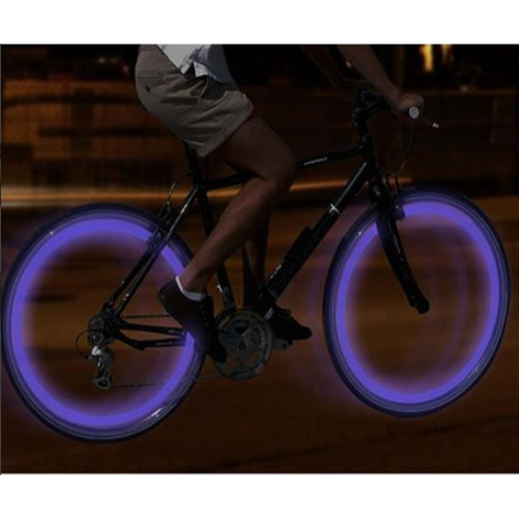 2 Pack - Motion Activated LED Valve Stem Lights - Assorted Colors (Shi ...