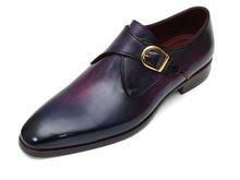 Load image into Gallery viewer, Paul Parkman Single Monkstrap Shoes Purple Leather (ID#DW754T)
