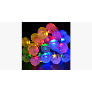 20 Led Solar-Powered Crystal Ball String Lights (Ships From USA)