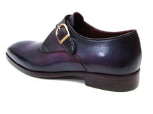Charger l\&#39;image dans la visionneuse de la galerie, Paul Parkman Single Monkstrap Shoes Purple Leather (ID#DW754T)