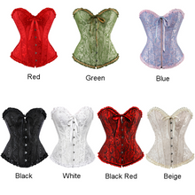 Load image into Gallery viewer, X Sexy Women steampunk clothing gothic Plus Size Corsets Lace Up boned Overbust Bustier Waist Cincher Body shaper corselet S-6XL