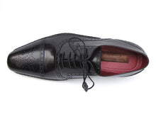 Charger l\&#39;image dans la visionneuse de la galerie, Paul Parkman Men&#39;s Captoe Oxfords Black Shoes (ID#5032-BLK)