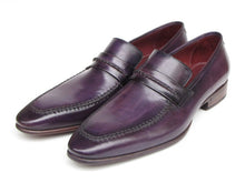 Charger l\&#39;image dans la visionneuse de la galerie, Paul Parkman Men&#39;s Purple Loafers Handmade Slip-On Shoes (ID#068-PURP)