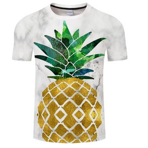 Marble & Pineapple 3D T-Shirt