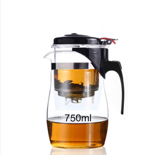 Load image into Gallery viewer, 500ml 750ml 1000ml Water Bottle Heat Resistant Glass Tea Pot Flower Tea Set Coffee Teapot Bouteille224C