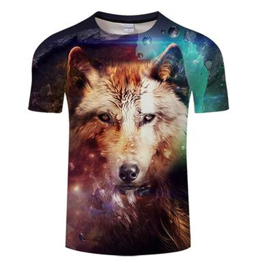 Waterdrop & Wolf 3D T-Shirt