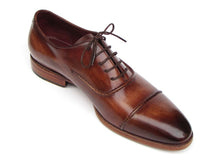Charger l\&#39;image dans la visionneuse de la galerie, Paul Parkman Men&#39;s Captoe Oxfords Brown Shoes (ID#077-BRW)