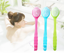 Charger l\&#39;image dans la visionneuse de la galerie, Bath Brush Skin Massage Health Care Shower Reach Feet Back Rubbing Brush With Long Handle Massage Clean Bath Accessories