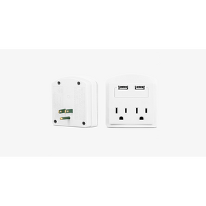 2-Outlet USB Wall Adapter (Ships From USA)
