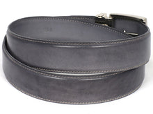 Load image into Gallery viewer, PAUL PARKMAN Men&#39;s Leather Belt Hand-Painted Gray (ID#B01-GRAY)