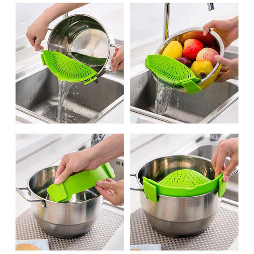 Clip On Silicone Strainer