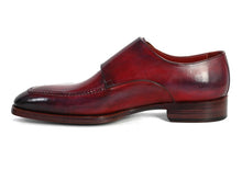 Charger l\&#39;image dans la visionneuse de la galerie, Paul Parkman Men&#39;s Double Monkstrap Shoes Black &amp; Bordeaux (ID#PP3851)