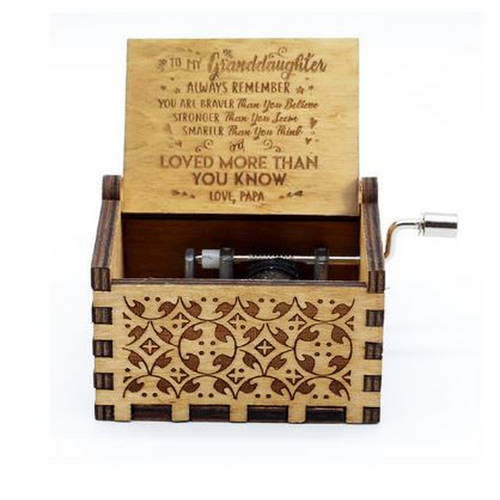 new handcranked music box LOVE PAPA