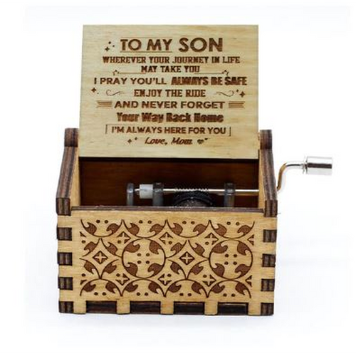 new handcranked music box Love Mom1