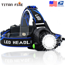 Charger l\&#39;image dans la visionneuse de la galerie, LED Headlamp 3modes T6 Zoomable Led Head lamp Flashlight Torch Headlight with Waterproof light for outdoor fishing