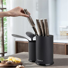 Load image into Gallery viewer, holder kitchen universal knife holder, no knife, detachable knife holder with scissors slot, space-saving multifunctional knife utensil storage a40