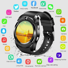 Load image into Gallery viewer, V8 Round Women Smart Watch With Sim Card Sport Pedometer Android Digital Touch Watch Provide Spare Battery French Spain Watch
