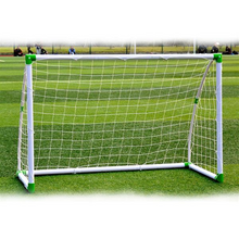 Charger l\&#39;image dans la visionneuse de la galerie, 6&#39; x 4&#39; Soccer Goal Training Set with Net Buckles Ground Nail Football Sports For Indoor Outdoor