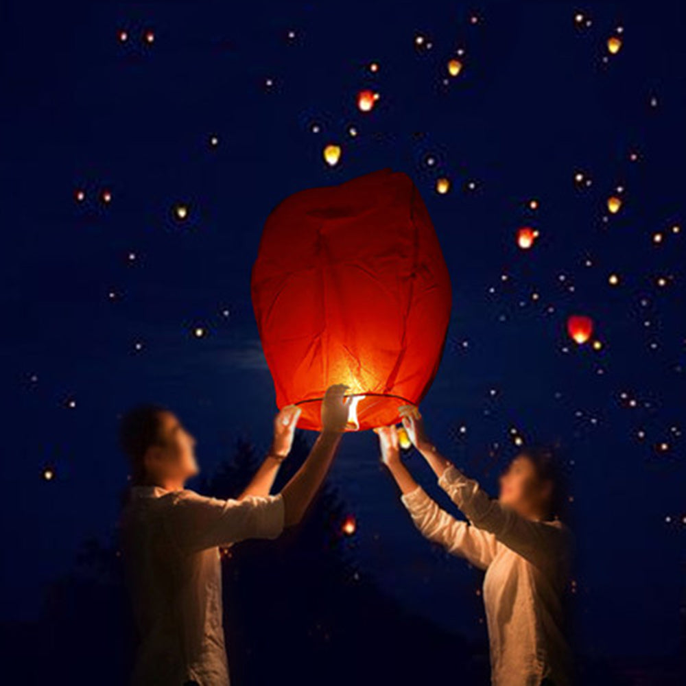 10 Pack Chinese Sky Fly Fire Lanterns