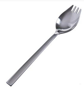Stainless Steel Long Handle Fork Spoon Creative Household Salad Spoon Student Fruit Fork Soup Spoon