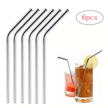 Load image into Gallery viewer, 6 Piece Set Stainless Steel Drinking Straws - Eco-friendly Straws