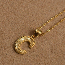 Load image into Gallery viewer, Anniyo Small Letters Necklaces for Women/Girls Gold Color Initial Pendant Thin Chain