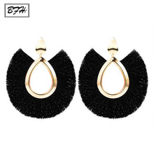 Charger l\&#39;image dans la visionneuse de la galerie, BFH Bohemian Big Tassel Drop Earrings For Women Lady Female