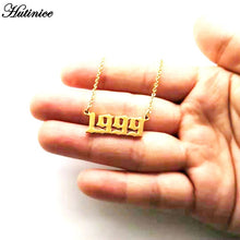 Charger l\&#39;image dans la visionneuse de la galerie, Custom Jewelry Special Date Year Number Necklace for Women 1994 1995 1996 1997 1998 1999
