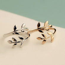 Load image into Gallery viewer, FAMSHIN Fashion Gold Silver Rose Color Tree Branch Leaves Open Ring for Women Wedding Rings Adjustable Knuckle Finger Jewelry