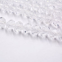 Charger l\&#39;image dans la visionneuse de la galerie, FLTMRH Black Color 3*4mm 140pcs Rondelle Austria faceted Crystal Glass Beads Loose Spacer Round Beads for Jewelry Making