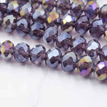 Charger l\&#39;image dans la visionneuse de la galerie, FLTMRH Black Color 3*4mm 140pcs Rondelle Austria faceted Crystal Glass Beads Loose Spacer Round Beads for Jewelry Making