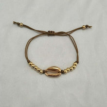 Load image into Gallery viewer, Gold Color Cowrie Shell Bracelets for Women Delicate Rope Chain Bracelet Beads Charm Bracelet Bohemian Beach Jewelry