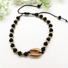 Load image into Gallery viewer, Gold Color Cowrie Shell Bracelets for Women Delicate Rope Chain Bracelet Beads Charm Bracelet Bohemian Beach Jewelry