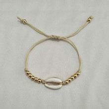 Load image into Gallery viewer, Gold Color Cowrie Shell Bracelets for Women Delicate Rope Chain Bracelet Beads Charm Bracelet Bohemian Beach Jewelry
