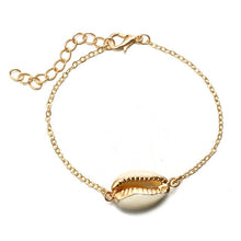 Load image into Gallery viewer, Gold Color Cowrie Shell Bracelets for Women Delicate Rope Chain Bracelet Beads Charm Bracelet Bohemian Beach Jewelry