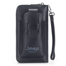 Load image into Gallery viewer, JEEP BULUO Leather Men Clutch Wallet Brand Purse For Phone