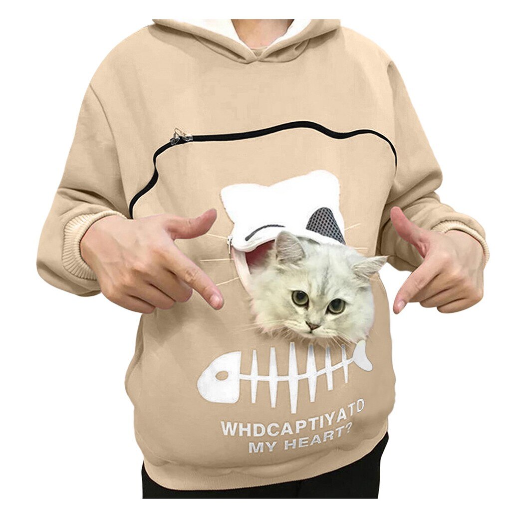 Thicken Shirts Cat Lovers Hoodie Pet Sweatshirt