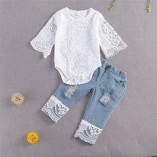 Load image into Gallery viewer, New Fashion 0-24M Baby Girls Fall Clothes Long Sleeve Lace Romper