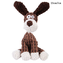 Load image into Gallery viewer, Fun Pet Toy Donkey Shape Corduroy Chew Toy For Dogs Puppy Squeaker Squeaky Plush Bone Molar Dog Toy Pet Training Dog Accessories